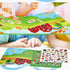 Reusable Sticker Book for Kids, Farm Stickers Educational Learning Toys for Toddler Girls Boys