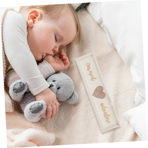 LABRIMP Stylish Wooden Pregnancy Test Keepsake Box for Women Elegant Announcement Holder with Lid for Cherishing First