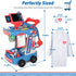 Liberry Doctor Kit for Kids Aged 3-5, Pretend Doctor Playset with Cart, Costume and Stethoscope, Role Play Medical Toy