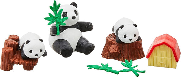 Iwako Japanese Eraser Puzzle, Kids Eraser Made in Japan (Panda Family)