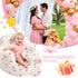 3-36 Arscniek Inflatable Baby Seat Built in Air Pump, Blow Up Baby Chair with Back Support and Tray, Sit Me Up Floor