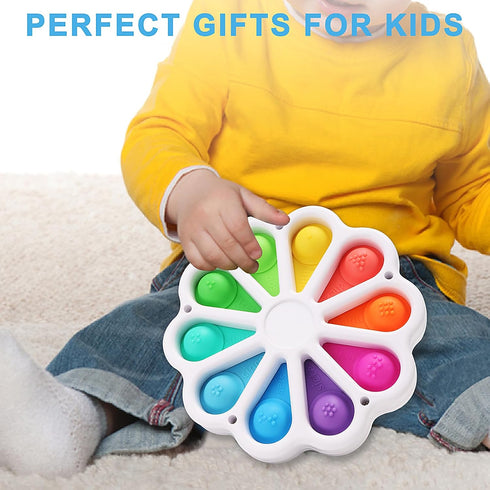 Dimple Digits Fidget Toy Flower Dimples, Pop Dimple Toys for Toddlers 1-3, Number Learning Fidget Toy