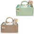 MOMINSIDE Baby Diaper Caddy Organizer,Nursery Storage Bin Basket for Changing Table Car,