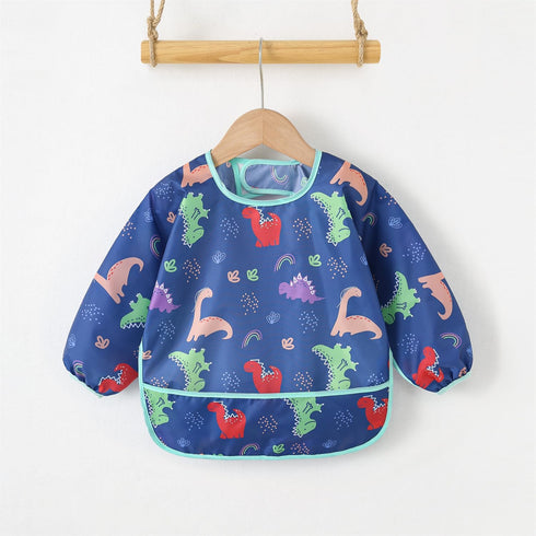 Hafftnun Bibs,5 6-30 Long Sleeved PCS Waterproof Wearable Bibs with Sleeves,Baby Feeding Smock Months