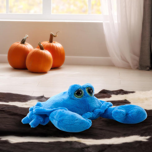 9 inches The Petting Zoo Crab Stuffed Animal, Gifts for Kids, Bright Eye Ocean Animals, Blue Crab Plush Toy