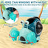 Electronic Crab Toy, Cute Luminous Crab Toys Toddler Crawling Toy with Music and Light Interactive Sensory Toys