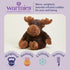 warmies Microwavable & Weighted Stuffed Animals, Moose - Heated Stuffed Animal Plushie for Warmth & Comfort - Cute Soft