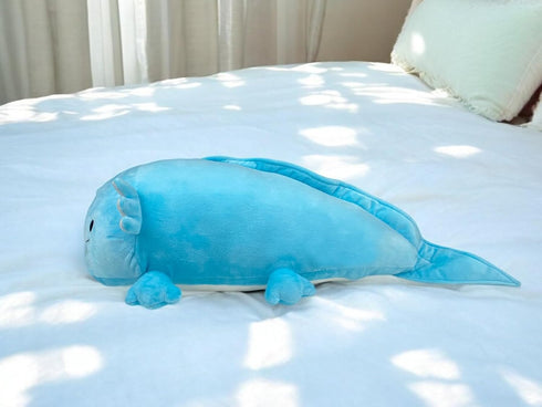 (24 inch) Pineapple Axolotl Plush Toy, Giant Soft Axolotl Stuffed Animal Pillow, Kawaii Plushies, Cute Squishy Plushie