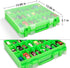 ALCYON Double Sided Toy Storage Organizer Case for Hot Wheels, Matchbox Cars, Mini Toys, Small Dolls, 48 Compartments -