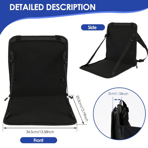 bigjvbfv Kids Travel Seat with Seat Belt Portable Travel Seat Folding Kids Seat Nonslip Toddler Carrier Comfortable
