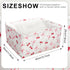 BBSET 3 Pcs Pink Bow Storage Basket, Coquette Girls Rectangle Storage Bins Box with Handles, Bows and Chery Shelf