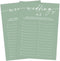 Green Theme Bridal Shower Games for 25 Guests, Wedding A-Z Games, Advice Cards for Reception, Engagement Party Supplies