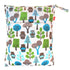 2pcs Damero Travel Wet and Dry Bag, Reusable Wet Bags Organizer with Two Zippered Pocket for Cloth Diaper, Pumping