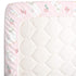 Little Love by NoJo Super Soft Fitted Crib Sheet - Sweet Llama & Butterflies Floral in Pink, Ivory, Lavender, Light
