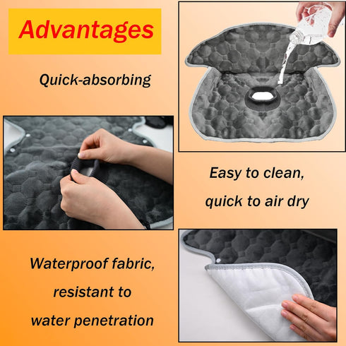 Waterproof Piddle Pads Seat Potty Training Protector, Piddle Pad for Carseat/Stroller/Highchair, Seat Protector