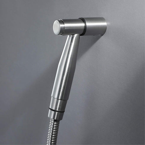 XKHLQLPEF Handheld Bidet Sprayer for Toilet, Portable Cloth Diaper Sprayer Brushed Stainless Steel Bathroom Bidet