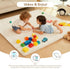 LevNubis 1.3" 50"50" Tummy Velvet Baby Play Mat for Floor, Thick Elasti-Foam Playpen Mat with Removable & Washable