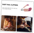 Portable Pink Nail Care Kit for Safe Grooming of Newborns