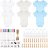 60/110/220 Pcs DIY Baby Bibs Bodysuit Set Baby Shower Game White Baby