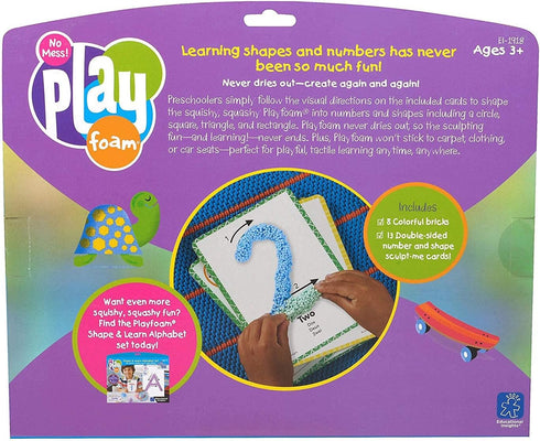 Set, Set, 3+ Educational Insights Playfoam Shape & Learn Numbers Flash Card Preschool Kindergarten Classroom