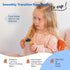 7oz 4+ (2pack) TalkTools Honey Bear Straw Cup with Handle, Soft Straw Trainer for Babies & Toddlers Months Easy-Grip
