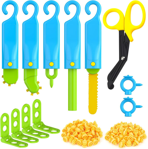 Tiocky Cardboard Construction Kit for Kids, 173PCS Cardboard Tools Building Set for Family