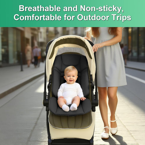 0-5 Baby Stroller Seat Liner for Most Models, Breathable Fabric Stroller Seat Liner Insert, Ensure Comfort and Support