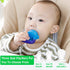 Baby Fruit Feeder/Food Feeder Pacifier for Babies (2 Pack) - HAOBAOBEI Mesh Teethers in Appetite Stimulating Colors