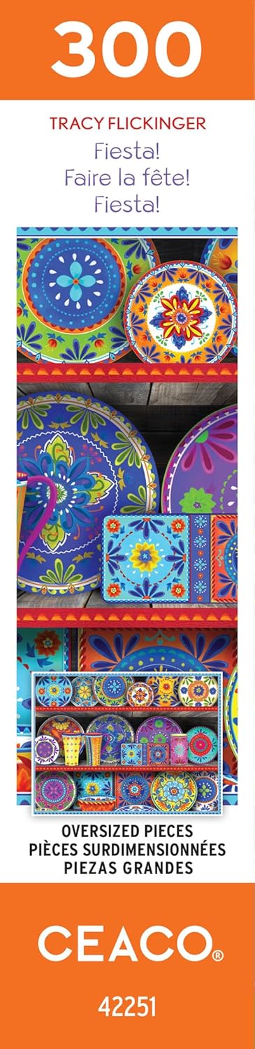 300 Ceaco - Tracy Flickinger - Fiesta! - Oversized Piece Jigsaw Puzzle