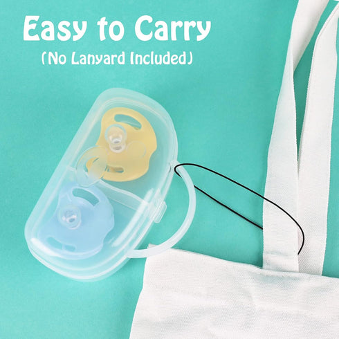 Accmor 2 2 Pack Pacifier Case, Pacifier Holder Can Storage Pacifiers, Baby Pacifier Holder Case Container for Travel