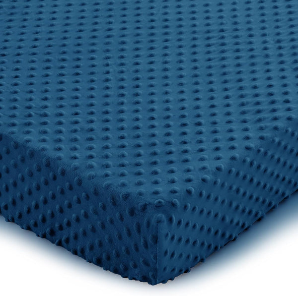 Entisn Pack N Play Sheets Fitted, 26 x 38 Inch Minky Dot