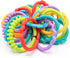 24 Pack Colorful Baby Teether Rings Links Toys for Rattle Strollers Car Seat Travel - Suitable for Baby, Infant,