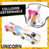 Ultimate Transforming Unicorn Car Toy - 2Pcs Collision to Magical Unicorns, Automatic Deformation for Kids