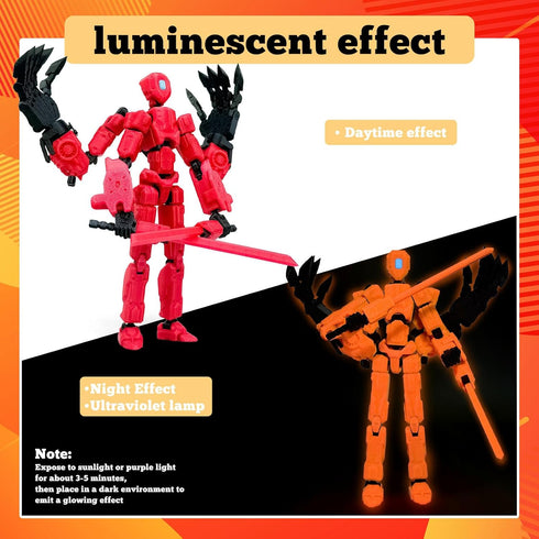 Aesinos T13 T13 Set,Collectors Assembly Completed Action Figure, Multi-Jointed Movable Robot Action Figure Desktop
