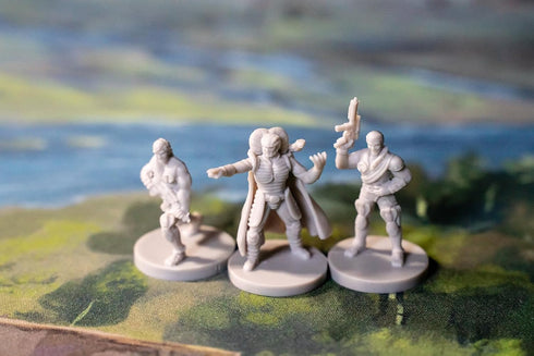 G.I. Joe Roleplaying Game Villain Miniatures Set 1, 12 Unpainted 28mm Scale Character Figures, RPG Accessory