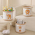 Tidelit 3-Piece Woven Baby Toy Baskets Laundry Hampers, Foldable Nursery Organizer for Toys Clothes Stuffed Animals
