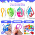 kitysey 30 Pack 4-8,8-12 Mini Pop Fidget Keychain Pop It Fidget Toys Bulk Party Favors for Kids Years, Valentines