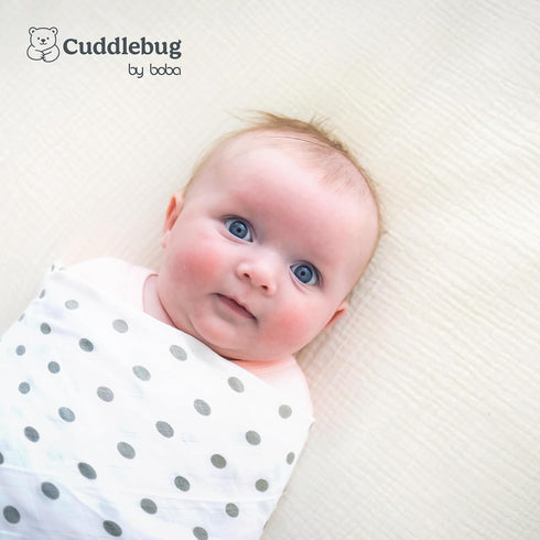 0 3 4 4 4 Pack CuddleBug Muslin Baby Swaddle Blankets for Boys and Girls to Months Size Large Feet x Feet Muslin Cotton