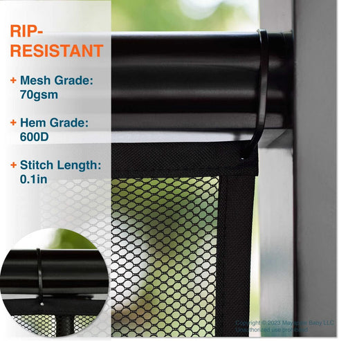 Roving Cove Stair Banister Guard 10ft x 3ft, Railing Safety Net for Baby Proofing, Child Safety Gate Cover, Balcony