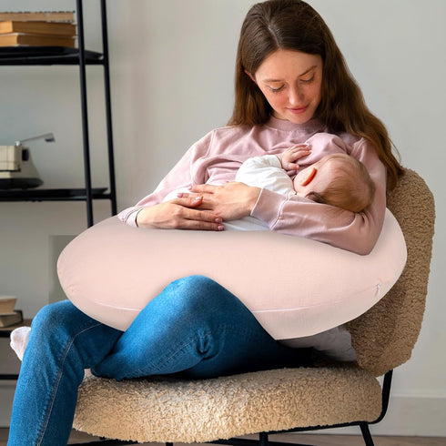 Baby Nursing Pillow Cover, Removeable Breastfeeding Pillow Slipcover, Muslin Nursing Pillow Case for Newborn Boys