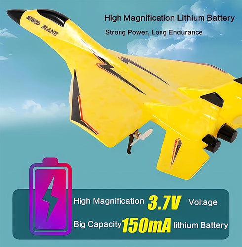 MAXBECK Su-35 2 2.4 Remote Control Wireless Airplane Toy with Lights, Rc Glider Channel GHZ Remote Control Planes