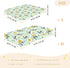 miaozhen 1 Pack 52x28 Cotton Baby Crib Sheets for Boys Girls Soft Comfy Funny Jungle Zebras Green Playard Mattress