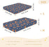 Jynexis 52x28 Crabs Stars Blue Pattern Baby Crib Sheets, Cotton Fitted Crib Sheet, Soft Breathable, Fits Standard