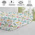 Cute Cartoon Dinosaurs Changing Pad Cover, Jungle Palm Leaves Diaper Change Table Pad for Boys Girls, 32"x16"