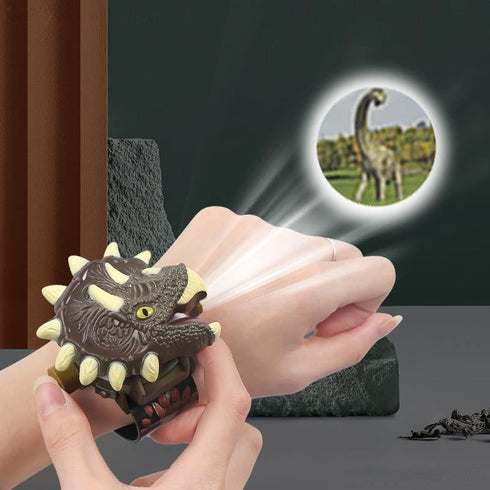 Dinosaur Watch Flashlight Projector Toys, Educational Animal Pattern Torch Gift
