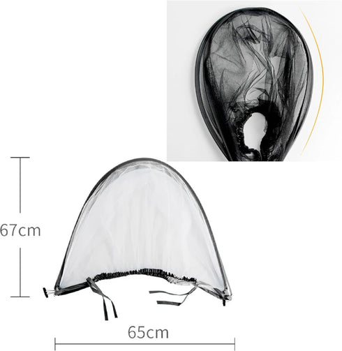 Mosquito Net Universal Stroller Netting, Durable Double Zipper Design for Strollers