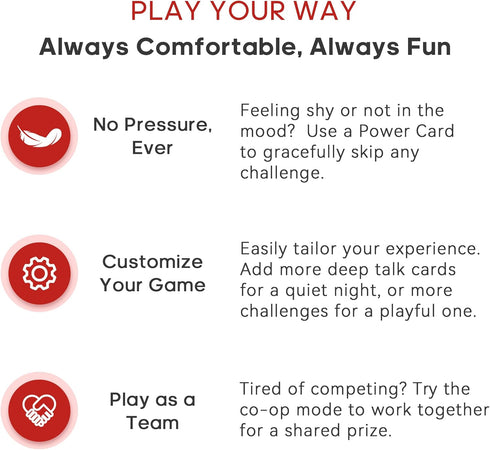 Happytalk 200+ 5-in-1 Couples Games for Date Night - Conversation Cards & Fun Challenges, Relationship Card Game