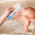 Set 2pcs Soft Bristles Brush and Hair Comb for Newborns, Nylon Scalp Massage and Bath Cleaning Brush Kit, Pink and Blue