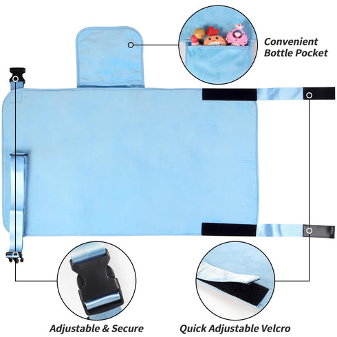 Toddler Airplane Bed, Portable Kids Airplane Seat Extender, Airplane Travel Essentials for Toddlers, Comfortable