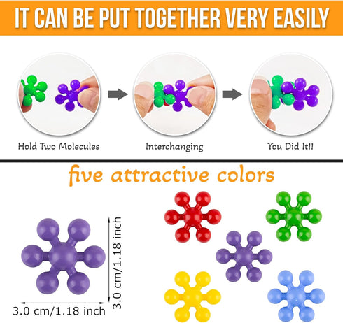 STEM Building Toys - 300 PCS Building Blocks, STEM Toys Educational Discs Sets Interlocking, 3+ Educational Toys, Toddler Building Toys, Kindergarten Toys, Fine Motor Toys, Building Games Toy